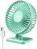 Gaiatop USB Desk Fan, Small but Powerful, Portable Quiet 3 Speeds Wind Desktop Personal Fan, Adjustment Mini Fan Table Fan for Better Cooling, Home Office Car Indoor Outdoor(Black)