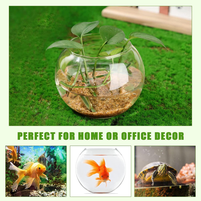 12 Pcs Fish Bowl Vase Glass Bubble Bowl Globe Glass Bowl Clear Bubble Vase round Terrarium Goldfish Bowl Globe Flower Vase Centerpiece for Weddings Events Arrangements Office Home, 3.3X2.8X3.5 Inch