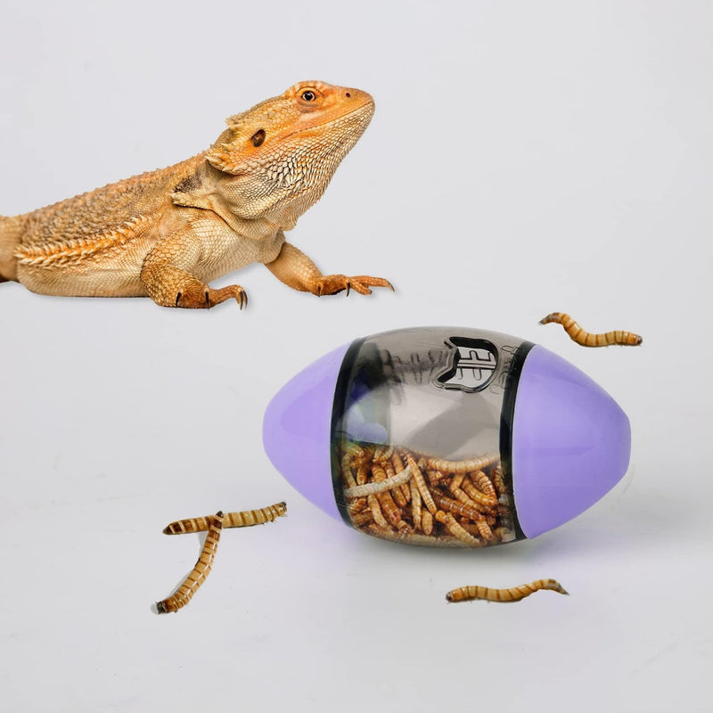 Bearded Dragon Toy, Reptile Toys Lizard Enrichment Toys Bearded Dragon Feeding Toys Reptile Enrichment Toy for Lizards Bearded Dragons Geckos Small Reptiles (Purple)