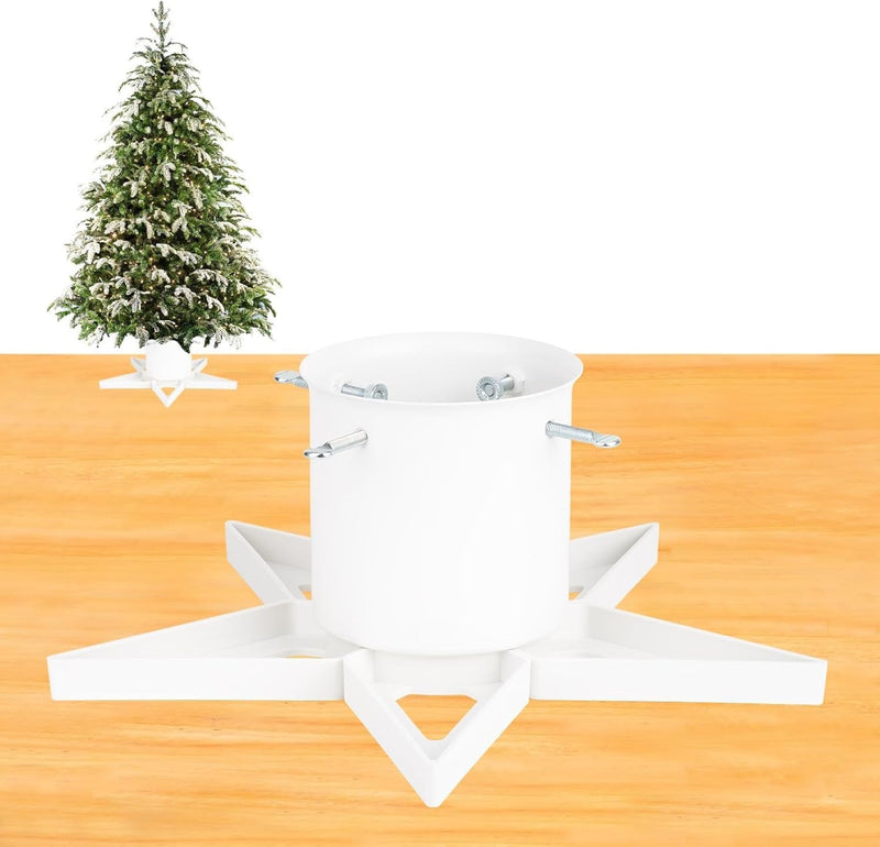 Christmas Tree Stand for 6Ft Real Tree Green Christmas Tree Holder for Holiday Home Party Christmas Tree Decorations Fits up to 4.7" Live Xmas Tree Trunks