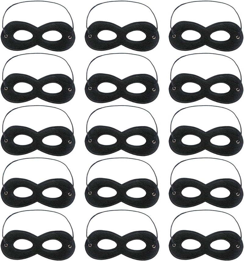 15Pcs Halloween Masks Felt Eye Masks Halloween Half Mask Felt Dress up Masks Costume Mask for Halloween Party Costume