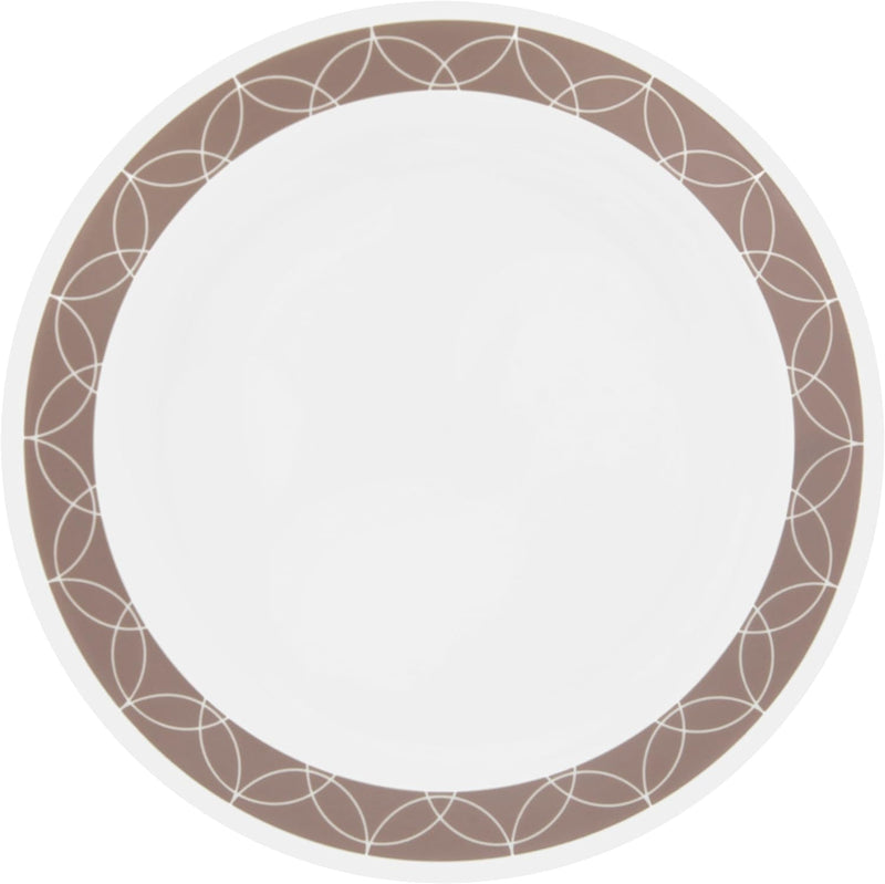 Corelle 1127004 Sand Sketch Chip & Break Resistant 12Pc Dinner Set, Service for 4, Brown, 27.94 X 12.38 X 26.67 Cm