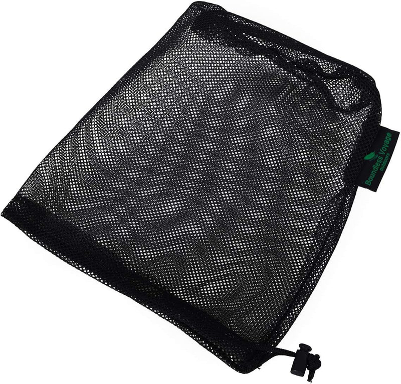 5Pcs Nylon Mesh Drawstring Bag Sports Equipment Bag Outdoor L