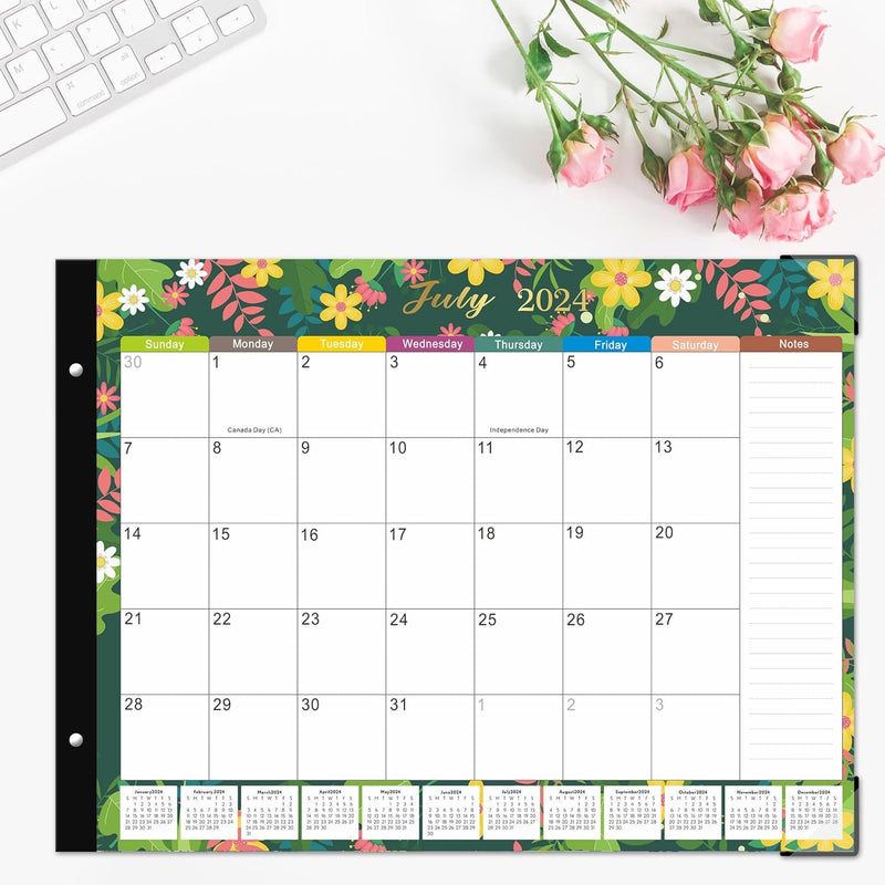 Desk Calendar 2024-2025 Large 22X17, Runs from Now to JUN 2025, Desk Top Calendar 2024-2025 for Planning and Organizing Office or Home