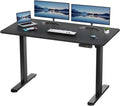 AIMEZO L Shaped Electric Standing Desk 55''Large Sit to Stand Desk Computer Desk with Memory Control Pad Adjustable Height Ergonomic Desk Home Office Sturdy Writing Workstation Black Frame & Black Top