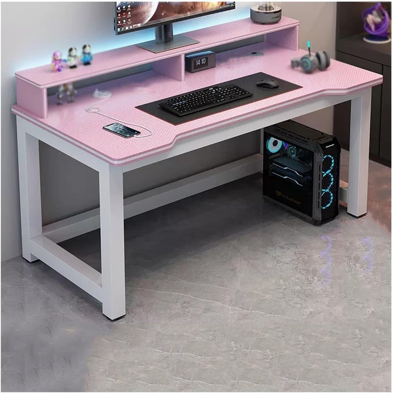 Computer Desk PC Desktop Table Double Desktop Student Desk Home Bedroom Study Table Office Desk Simple Gaming Table PC Table for Home Office Study Room Workstation