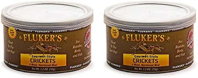 Fluker'S Gourmet Canned Food for Reptiles, Fish, Birds and Small Animals, Crickets, 1.2 Oz