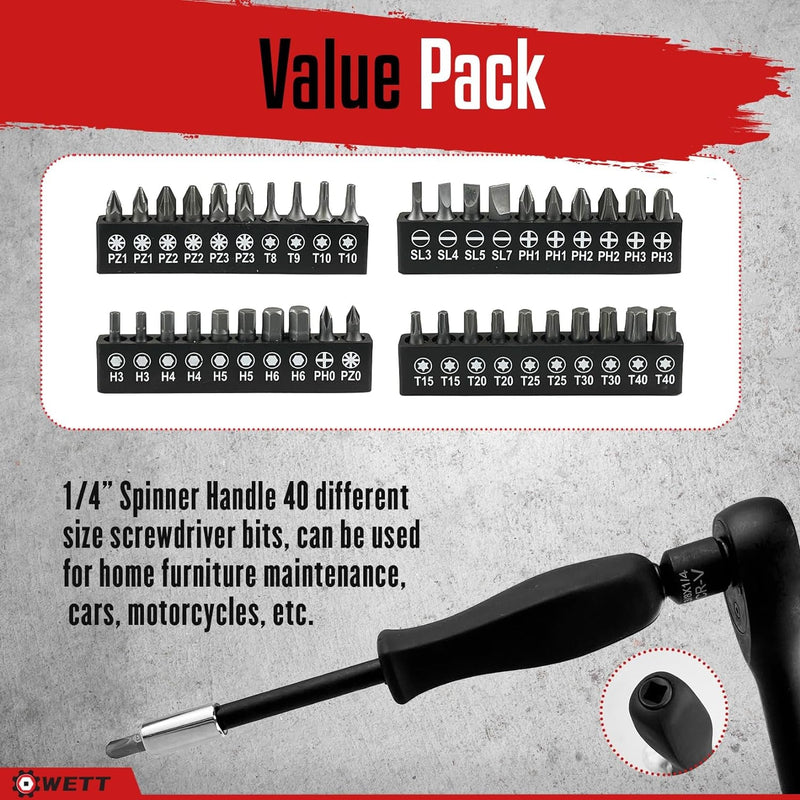 3/8" Drive Impact Socket Set, 95-Piece Socket Wrench Set, Sae/Metric, Deep/Shallow, CR-V Steel Kit, (5/16"-3/4", 8-22Mm), 3/8" Ratchet Handle, Adapter, Extension Bar, Spark Plug Socket, 1/4" Bits