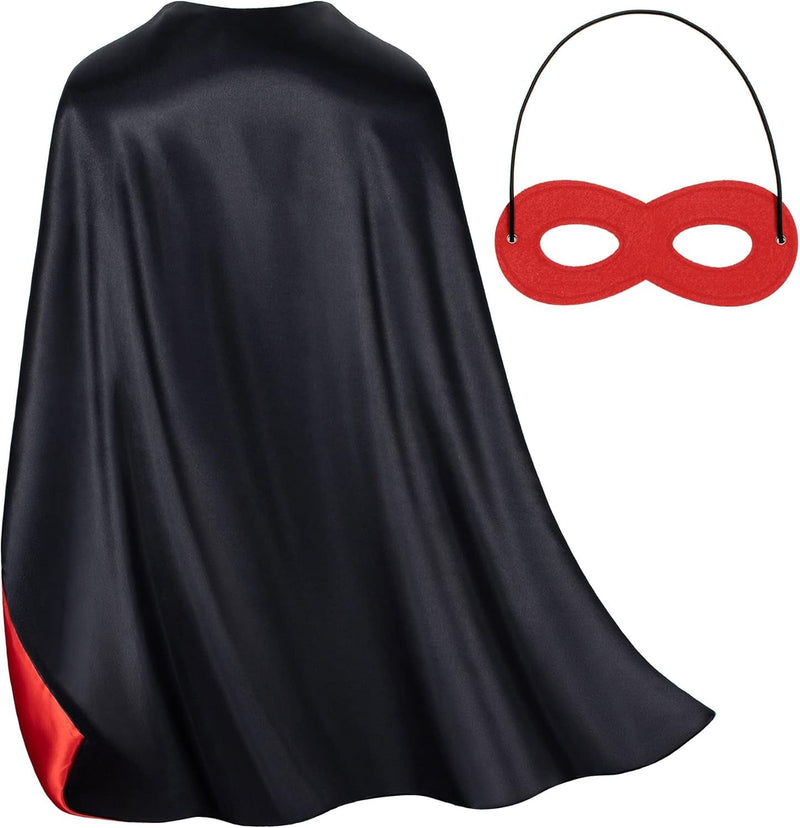 Double-Sided Superhero Capes and Masks for Kids - Perfect for Christmas, Halloween, Cosplay, and Parties