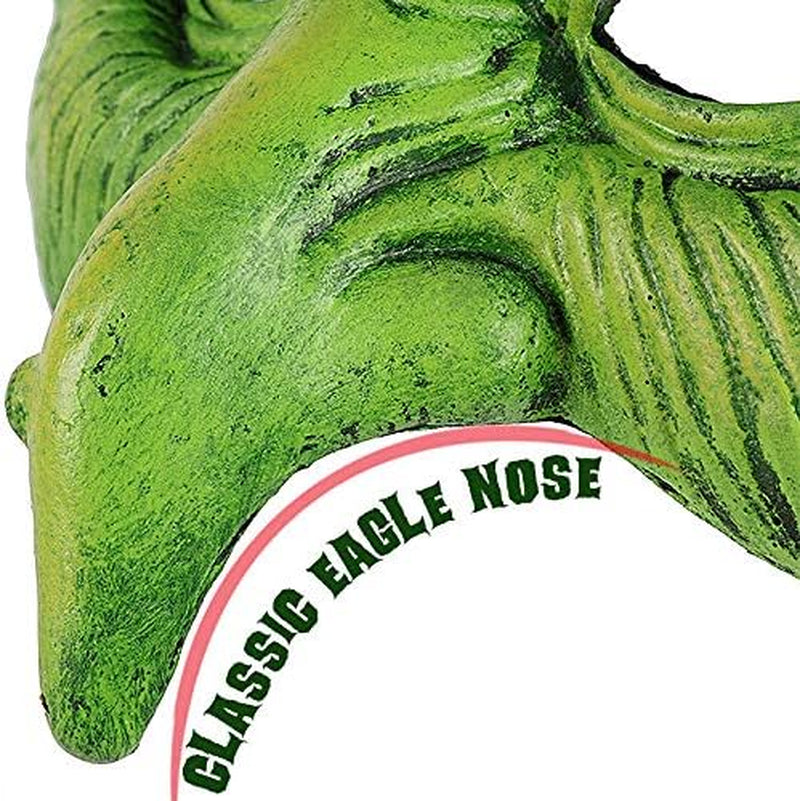 Alodidae Witch Mask Scary Green Goblin Masks for Halloween Carnival Party Costume