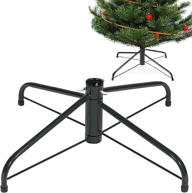 20 Inches Christmas Tree Stand for Artificial Trees,Bold Upgraded Version Base Metal Xmas Tree Folding Replacement Holder, Folding Christmas Tree Base for 3—10 Ft Artificial Trees