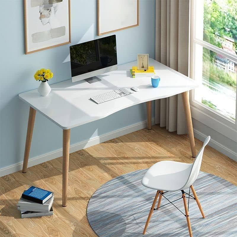 Computer Home Office Desk with Drawers, Multipurpose Wood Table Computer Workstation Study Writing Table Modern Simple Zero Assembly without Chair(47.5" L X 23.5" W X 29" H, Natural)