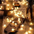 Globe String Lights 20Ft 40 LED USB Powered Warm White Fairy Lights for Birthday Party Wedding Christmas and Home Decoration.