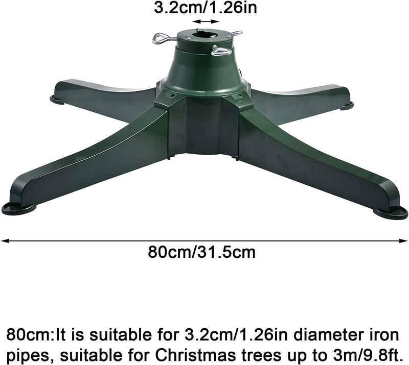 Christmas Tree Stand，360-Degree Rotating Adjustable Christmas Tree Stand up to 9.8Ft Artificial Trees Universal Adjustable Base Compatible with Most Upright Tree