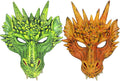 Alodidae 3D Dragon Mask Halloween Party Costume Cosplay for Adults Men, Scary Animal Half Face Masks