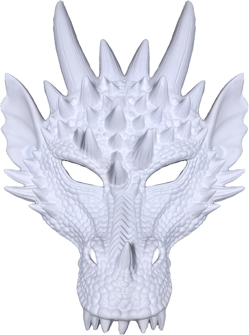 Alodidae 3D Dragon Mask Halloween Party Costume Cosplay for Adults Men, Scary Animal Half Face Masks