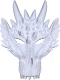 Alodidae 3D Dragon Mask Halloween Party Costume Cosplay for Adults Men, Scary Animal Half Face Masks