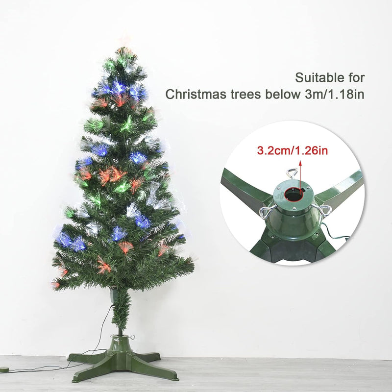 Christmas Tree Stand，360-Degree Rotating Adjustable Christmas Tree Stand up to 9.8Ft Artificial Trees Universal Adjustable Base Compatible with Most Upright Tree