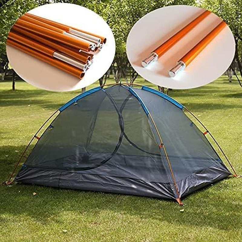 Aluminum Tent Poles Replacement, Camping Tent Poles Rod Repair Kit Tent Support Rod for Camping 9.5Mm Alloy Bar Tent Pole Accessories (9.5Mmx 15.81Ft)