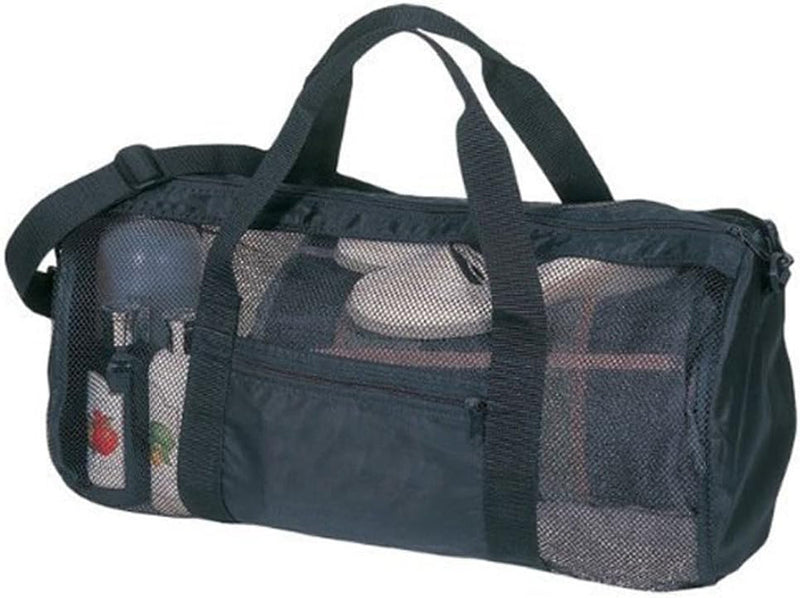 Eunicole Sport Gym Mesh Roll Bag Duffel, Easy Dry, Black