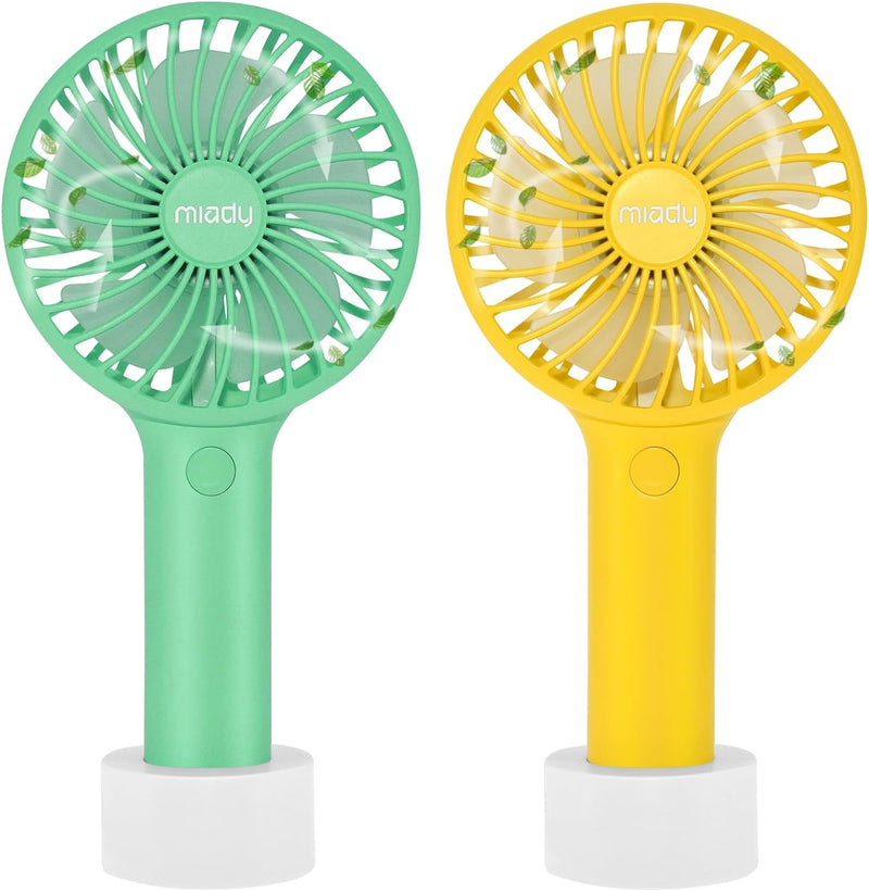 2-Pack Upgraded 5000Mah Portable Handheld Fan 3 Speed Mini USB Strong Wind 7-20 Hours Runtime Personal Electric Small Fan for Travel Office Outdoor