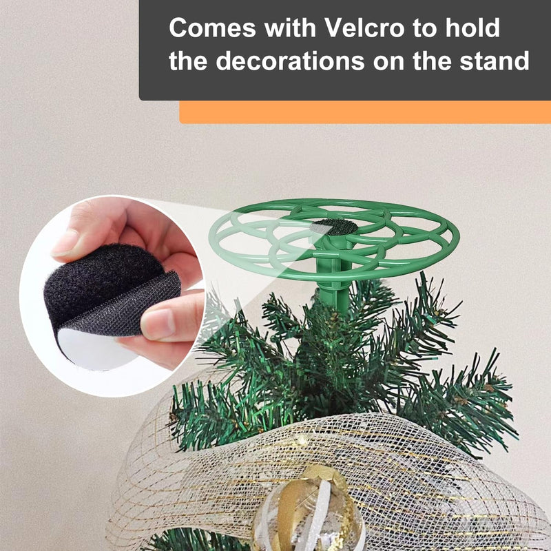 Christmas Tree Topper Holder, Planar Holiday Universal Tree Topper Stabilizer,Plastic Support Rod Adjustable Attachments Stabilize Seasonal Treetop Ornaments Halloween Tree Topper Supporter