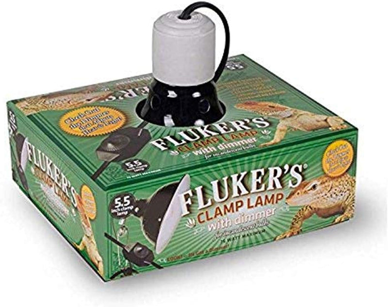 Fluker'S Repta-Clamp Lamp, Heavy Duty Clamp Light for Reptile Tanks and Terrariums, UL/CUL Approved, Great for Reptile Basking, 150-Watt Maximum with On/Off Switch, 8.5"