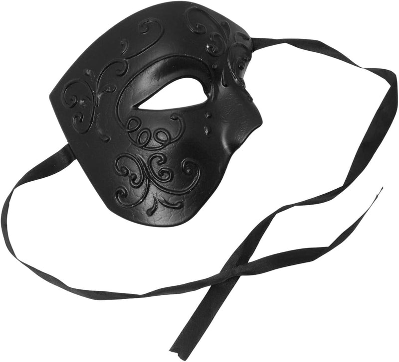 Fancy Ball Prom Black Phantom of the Opera Venetian Half Face Mardi Gras Masquerade Mask, Carnival Costume Masquerade Party Mask Cosplay Phantom of the Opera