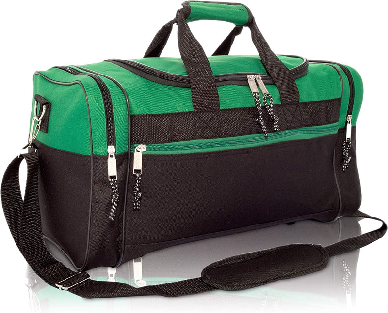 DALIX 17" Blank Duffle Bag Duffel Bag Travel Size Sports Durable Gym Bag