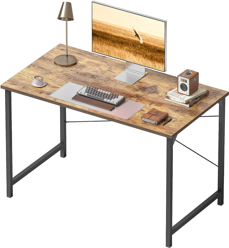 Cubiker Computer Desk, 32 Inch Small Home Office Desk for Small Spaces, Modern Simple Style for Home, Office, White