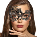 BODIY Metal Masquerade Mask for Women Shiny Carnival Costume Masks Mardi Gras Half Mask