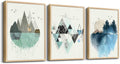 Abstract Mountain in Daytime Canvas Prints Wall Art Paintings Abstract Geometry Wall Artworks Pictures for Living Room Bedroom Decoration, 12X16 Inch/Piece, 3 Panels Home Bathroom Wall Decor Posters Home & Garden > Decor > Artwork > Posters, Prints, & Visual Artwork MHARTK66 Abstract Mountain(Natural Wood Framed) 16x24inches*3pcs (Natural Wood Framed) 
