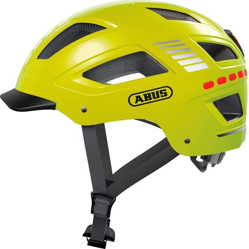 ABUS Bike-Helmets Hyban 2.0 LED Sporting Goods > Outdoor Recreation > Cycling > Cycling Apparel & Accessories > Bicycle Helmets Abus Signal Yellow Large 