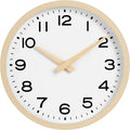 AKCISOT Horloge murale silencieuse de 10 pouces, sans tic-tac, moderne, fonctionne à piles - Analogique, petite, classique pour bureau, maison, salle de bain, cuisine, chambre, école, salon (noir)