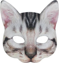 Cat Mask Animal Half Face Mask Fancy Dress Animal Tabby Mask Animal Cat Head Mask Halloween Novelty Costume Party Accessory