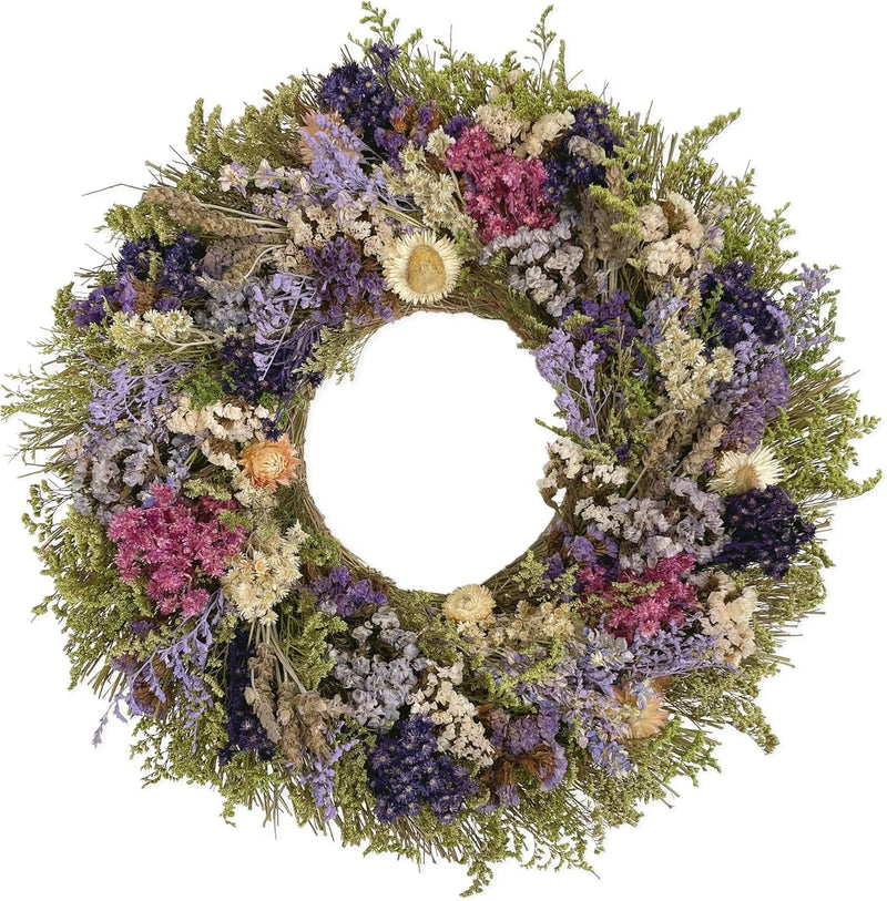 ANDALUCA Natural Botanical Floral Decorative Wreath (Sunshine Blooms)