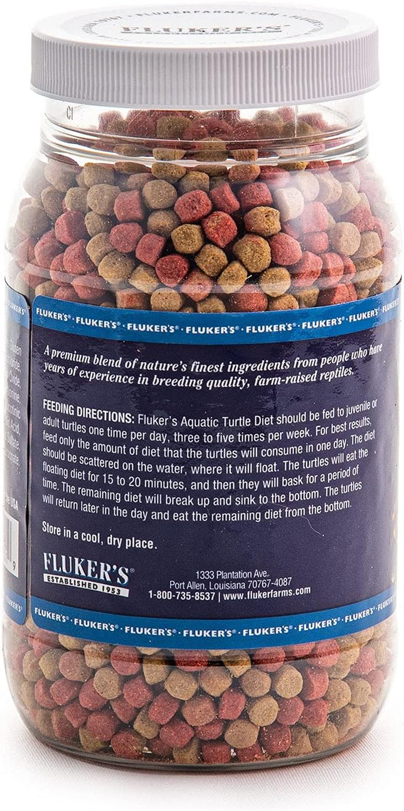 Fluker'S Aquatic Turtle Diet, Food Pellets for Turtles, 8 Oz