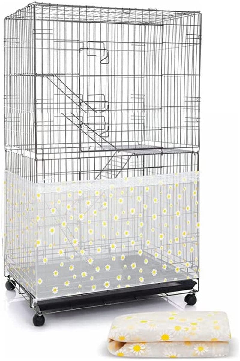 Adjustable Bird Cage Seed Catcher Seeds Guard Dust-Proof Universal Birdcage Accessories Parrot Nylon Mesh Net Cover Stretchy Skirt Traps Cage Basket Soft Airy Gauze Animals & Pet Supplies > Pet Supplies > Bird Supplies > Bird Cages & Stands ISMARTEN   