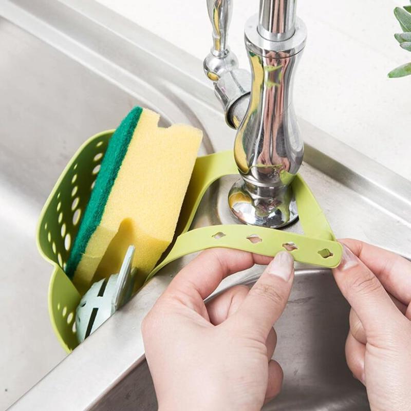 Adjustable Snap Sink Soap Sponge Holder Home & Garden > Kitchen & Dining > Food Storage KOL DEALS   