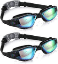 Aegend Swim Goggles, 2 Pack Swimming Goggles No Leaking Adult Men Women Youth Sporting Goods > Outdoor Recreation > Boating & Water Sports > Swimming > Swim Goggles & Masks Aegend Aqua & Double Aqua  