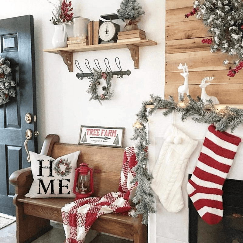 AENEY Christmas Decorations Pillow Covers 18x18 Set of 4, Home Noel Truck Christmas Tree Rustic Winter Holiday Throw Pillows Farmhouse Christmas Decor for Home, Xmas Cushion Cases for Couch A311-18 Home & Garden > Decor > Seasonal & Holiday Decorations& Garden > Decor > Seasonal & Holiday Decorations AENEY   