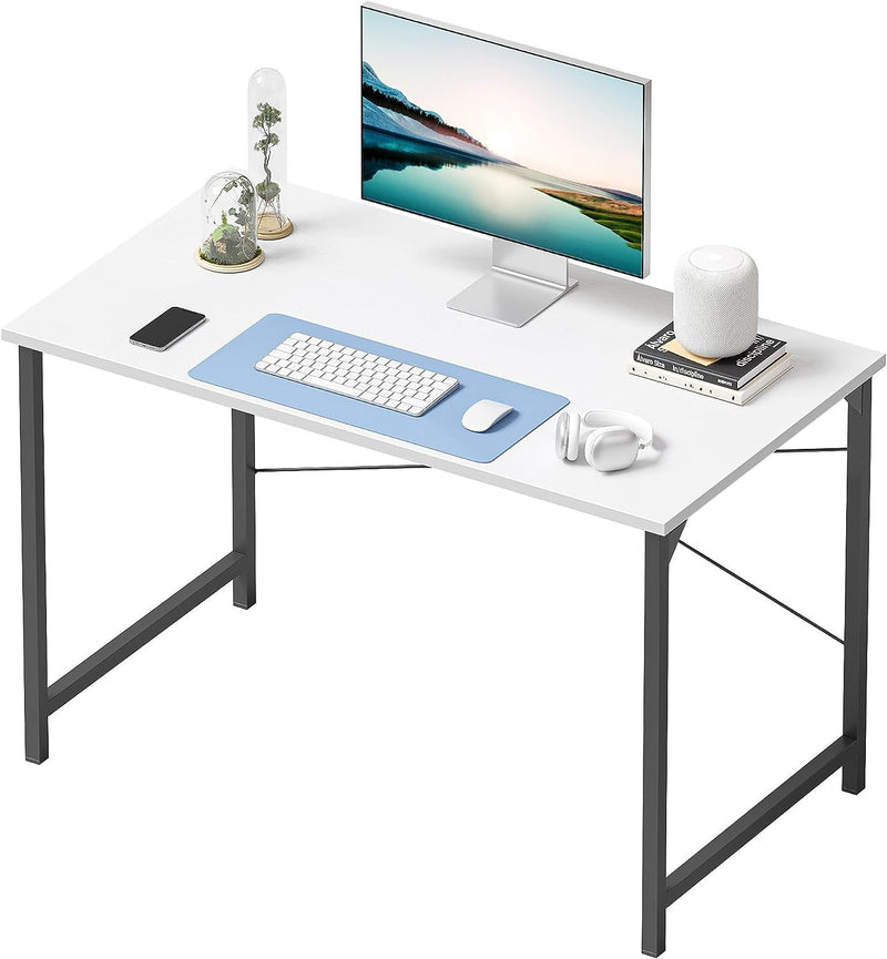 Cubicubi Computer Desk, 40 Inch Home Office Desk, Modern Simple Style PC Table for Home, Office, Study, Writing, Black