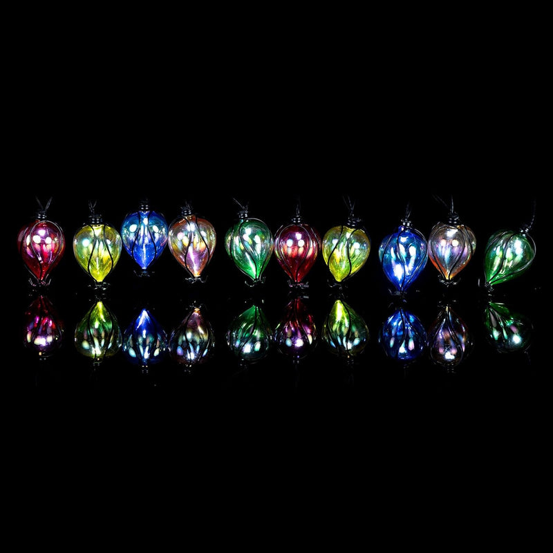 Alpine Corporation RGG1018SLR Solar Colorful Air Balloons String Lights with Cool White LED Statuary, Multicolor