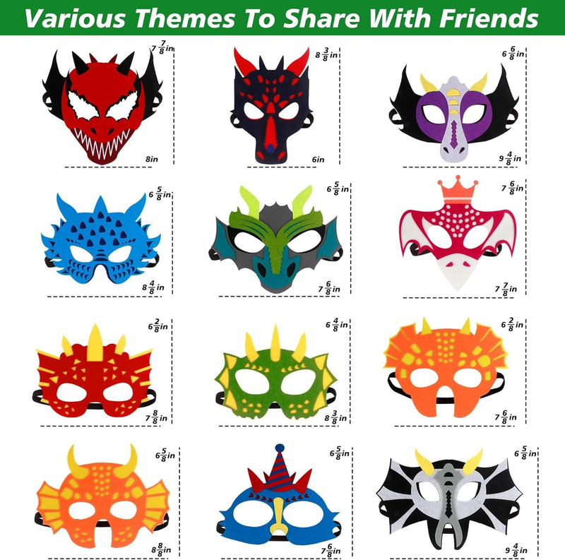 Felt Masks for Kids Party Masks Birthday Masquerade Supplies Decorations Halloween Masks