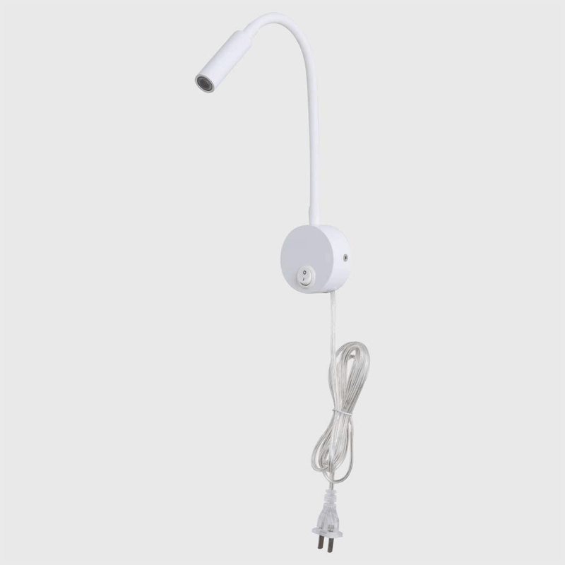 Agese Wall Sconces Wall Mounted Reading Lamp Wall Light 3W Warm White 3000K Cord Bedside Headboard for Reading