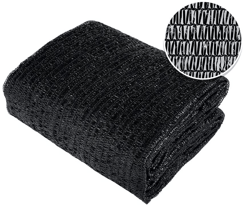 Agfabric 50% Sunblock Shade Cloth Cover with Clips for Plants 12' X 20', Black Home & Garden > Lawn & Garden > Outdoor Living > Outdoor Umbrella & Sunshade Accessories Agfabric 8x12ft  