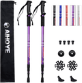 Aihoye Hiking Trekking Poles, 2 Pack Collapsible,Lightweight, anti Shock, Hiking or Walking Sticks,Adjustable Hiking Pole for Men and Women, with 10 Replacement Tips Sporting Goods > Outdoor Recreation > Camping & Hiking > Hiking Poles Aihoye purple  