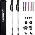 Aihoye Hiking Trekking Poles, 2 Pack Collapsible,Lightweight, anti Shock, Hiking or Walking Sticks,Adjustable Hiking Pole for Men and Women, with 10 Replacement Tips Sporting Goods > Outdoor Recreation > Camping & Hiking > Hiking Poles Aihoye silver  