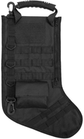 AIRSOFTPEAK Tactical Christmas Stocking Bag Design, Christmas Decoration Gift, Military with Molle Gear Webbing for Outdoor Hunting Shooting Home & Garden > Decor > Seasonal & Holiday Decorations& Garden > Decor > Seasonal & Holiday Decorations AIRSOFTPEAK 1 Pack - Black  