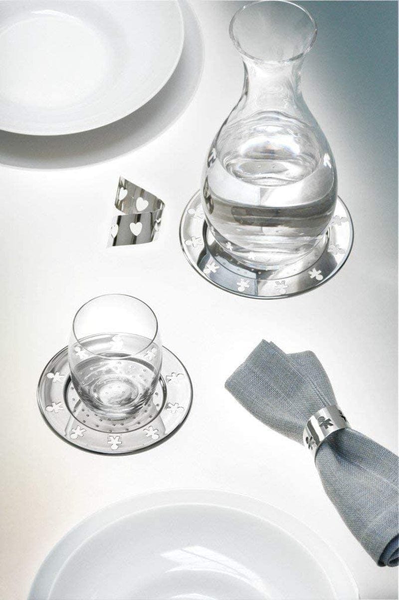 Alessi Mini Girotondo Glass Coaster, Silver Home & Garden > Kitchen & Dining > Barware Alessi   